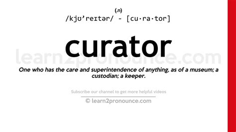 curate definition art